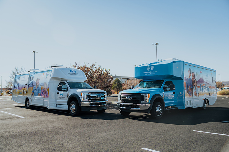 Two mobile health units